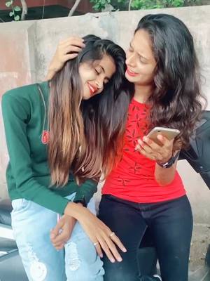 A post by @punamjat on TikTok caption: #bff She is my pillow 😍🙈 #mh20 #punamjat @kituchoudhari #foryoupage #trending #bestiegoals