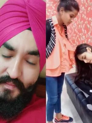 A post by @its_surinder_singh5 on TikTok caption: #duet with @lovepreet6026 ACTING😊 sira Lata ! #cuteavu #waheguru #ghardekam #turbanchallenge #teampunjab