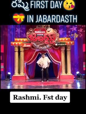 A post by @stunning.boysai58 on TikTok caption: #_Rashmi #Rashmi #first #day #in #jabardasth 💝💝😘😘😘