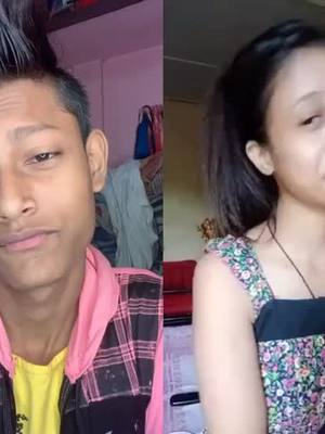 A post by @a_rpan_44 on TikTok caption: #duet with @tanishakalita07  moi toh nkoru🤢 but only shooting time ot he thake😌 #tiktok_india #team_shaitan😈 #nomakeupchallenge #fyp