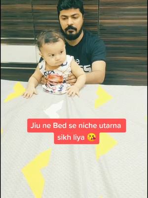 A post by @jiana_js on TikTok caption: Jius Dad just taught her thrice... Muuh k bal nai utarna hai... ulta hoh k pair k bal utro.. And look how perfectly she did it. #babydoll_jiana #jiana