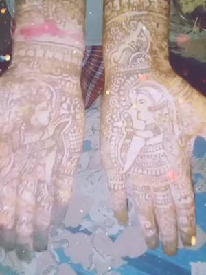 A post by @basukishan1 on TikTok caption: mehndi by me and my sis#foryoupage #for_you #trending #trending