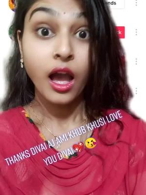 A post by @riyasantra20krishna on TikTok caption: aj khub happy ami amy riya divai follow back kore6a💖😘#foru #tirending #foryoupage @tiktok_india @riyabhattacharyya09