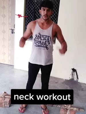 A post by @sainiabhi1289 on TikTok caption: neck workout#abhifittness #homework #fitness #homefitness #homeworkout