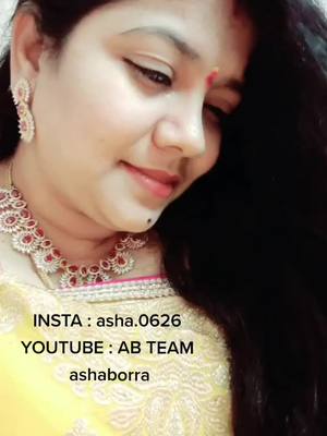 A post by @.ashaborra on TikTok caption: Please subscribe my YOUTUBE CHANNEL and do follow me in INSTA...THANK YOU ALL FOR UR LOVE N SUPPORT💜🙏🏻...Link in my bio n ID's mentioned on video👆