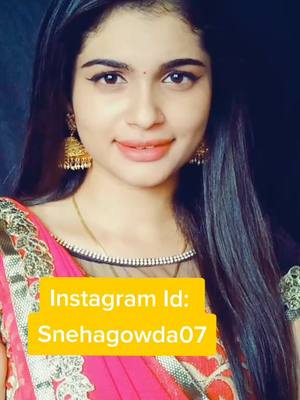 A post by @snehaagowda1 on TikTok caption: u can follow me on instagram (Id:Snehagowda07) thank u my tiktok family for ur immense love and support towards me😘gonna miss you all🙁take care😘😘