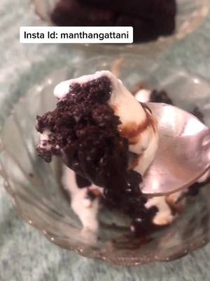 A post by @sayhitomg on TikTok caption: Last Tiktok video: Eggless Brownie Follow on Insta for more #Recipe #eggless #brownie #cake #foryou