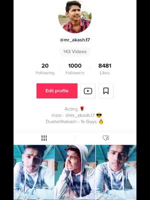 A post by @aakash.2230 on TikTok caption: So guys yahi tk tha hamara safar.😭Mujhe aap sabhi ne bhut sara pyar diya.😢Agar mere videos acche lage honge to mujhe insta pe jrur follow kijiye.😇