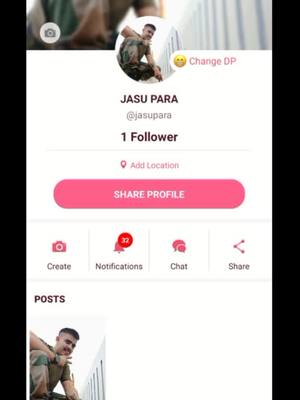 A post by @jasupara2204 on TikTok caption: Hi I friend my new account roposo follow me all friends