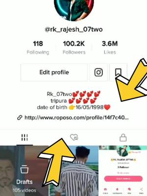 A post by @rk_rajesh_07two on TikTok caption: #rk_07two #foryou #duet #tanding