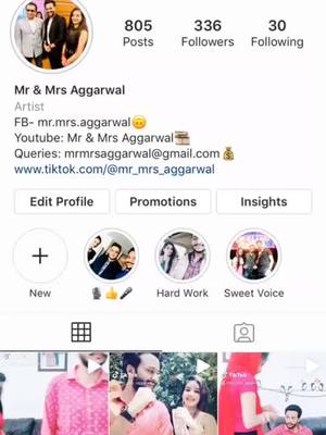 A post by @mr_mrs_aggarwal on TikTok caption: Follow us on Instagram,Youtube& Facebook..Stay Connected guys❤️ #fyp #ckcouple #foryou #instagram #ilu