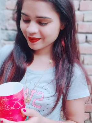 A post by @annukirar25 on TikTok caption: #lipcolourchallenge #sweet mrngg chae ke sath☕☕#tiktok_india #foryourpage #fyp #swgiigirl