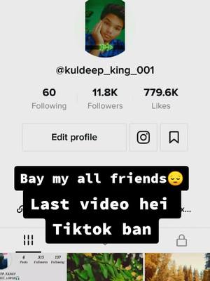 A post by @kuldeep_king_001 on TikTok caption: support ke liye thank you😔😔bay all my friends__Insta:Kuldeepyadav_001_me follow kar lo#doubleexposure