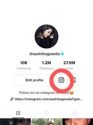 A post by @aashikagowda on TikTok caption: Follow me on instagram : #aashikagowda