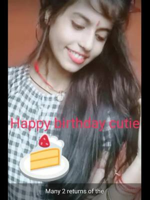 A post by @kajal_singh_3 on TikTok caption: birthday girl # today is my birthday 🎂🎂🍬🍫🍫🍭🍭🎂🎂🥤#kaju_singh_ark #tiktok___india🍰#TideLagaoDaagHatao