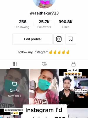 A post by @raajthakur723 on TikTok caption: Instagram per follow kar lo#TideLagaoDaagHatao #foryoupage #tiktokindia