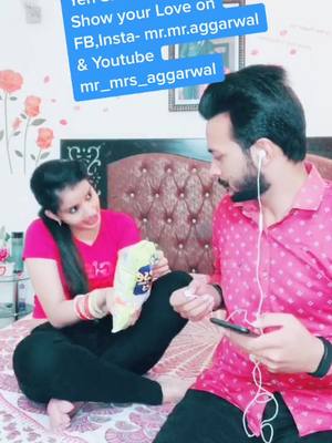 A post by @mr_mrs_aggarwal on TikTok caption: Show Your Love & Support on Insta, FB & Youtube. Thanks a lot TikTok Fam❤️ #foryou #tiktokfam #viral #fyp #fanslove #ckcouple #instagram