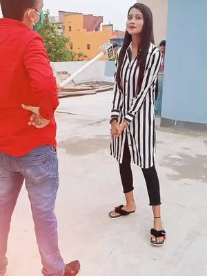 A post by @sweety_singh_3 on TikTok caption: thq so much guys itna support krne ke liye ❤️🥰🙏...ANI Chanel vale ghar aaye interview lene tik tok bnd ke topic pr🤗🙏🤟#teambhojpuriya