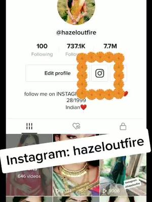 A post by @hazeloutfire on TikTok caption: I'll neva stop entertaining you guys ❤️❤️ go follow my Instagram: hazeloutfire 🙏🏻❤️#eyekillergirl #TideLagaoDaagHatao #viral #foryoupage