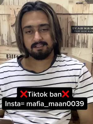 A post by @mafia_maan0039 on TikTok caption: Tiktok ban ❌❌❌।  karlo follow sare veer, bhene insta I’d te🙏🏻🙏🏻#foryou#tiktok#mafia_maan0039#tiktok_india#viral_video#🦅eagle🦅