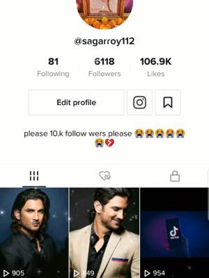 A post by @sagarroy112 on TikTok caption: #sparklingmemories #tiktok_india #foryoupage #trending #viral_video #rittz chauhan