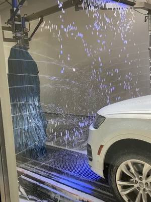 A post by @as_seen_by_irene on TikTok caption: When you take your 2 year old to the car wash for a little entertainment, and end up getting mesmerized yourself. #fyp #carwash #sosatisfying #audi