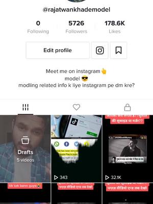 A post by @rajatwankhademodel on TikTok caption: plzzz follow me on instagram😭😭 love u my fam miss uhh😭#foryou #TideLagaoDaagHatao #trending #viral #fyp #tiktokindia #sushantsinghrajput