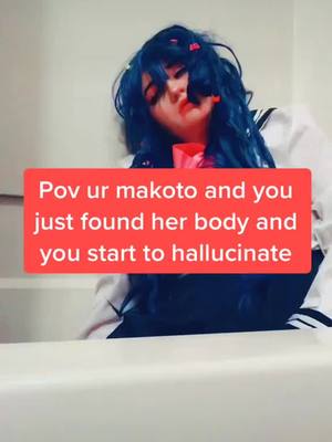 A post by @danganronpa.collab on TikTok caption: This got a little popular on my acc so why not share the video here? Hehe (@spicytea.cos) #sayakamaizono #danganronpa #RaiseYourVoice #BackyardVibes