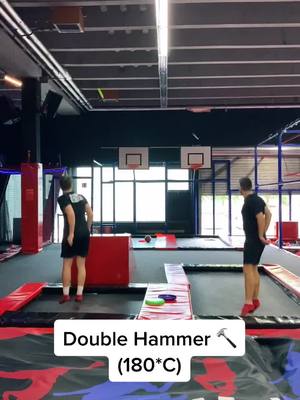 A post by @skillorluck on TikTok caption: Trampolin x Frisbee Pt. 1🔥#Trampolin #trampolinepark #frisbee #fyp #fürdich #trickshot #trampolinetricks