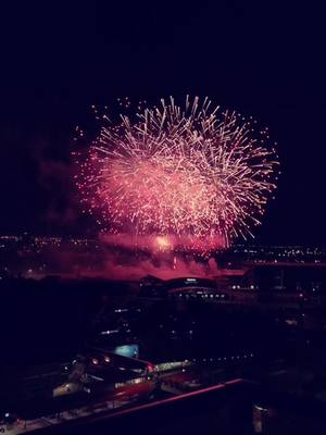 A post by @seanmickelson on TikTok caption: Incredible view of the fireworks thanks to @bchand100 #SummerVlog #canada #canadian #calgary #yyc #fyp #foryou #viral #featureme #foryoupage #feature