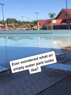 A post by @garrettpenney on TikTok caption: Comment if you want more of the empty park! #waterpark #fyp #sun #Summer #swimming