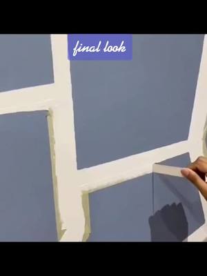 A post by @prasanthi_srinivas on TikTok caption: final look #fyp #foryou  #walldesign  #wallpainting  #satisfying  #telugucanadatiktokers