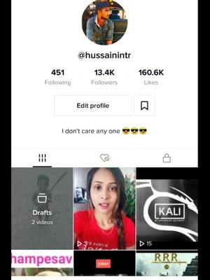 A post by @hussainintr on TikTok caption: congratulate my tiktok id comeback so iam full happpy😂😂