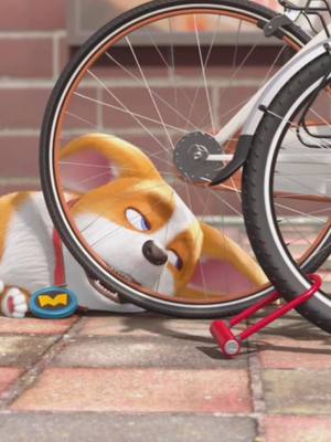 A post by @sellnajuhda on TikTok caption: Moco can be used as a bike lock.#ForYouPage #ForYou #FYP #LaughPause #funny #dog #cartoon