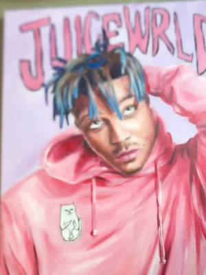 A post by @crappyncrafty on TikTok caption: a gift I made for @dzlrv a long long while ago that I was too shy to post 👉👈#guam#painting#juicewrld