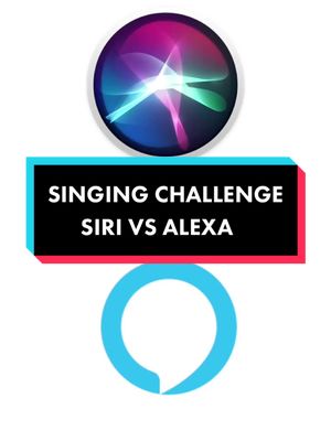 A post by @siricenter on TikTok caption: Singing challenge - Siri vs Alexa tag @nathandavisjrndj #siri#siritricks#sirihacks#asksiri#tellsiri#siriiphone#fyp#sirifyp