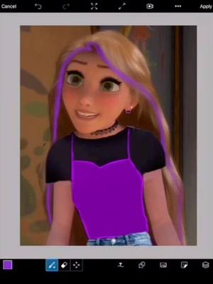 A post by @scarafaggio.is.scary on TikTok caption: #rapunzel #fyp #foryoupage #fy #disney #princess #disneyprincess #4you #2020version #2020