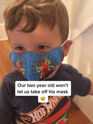 A post by @thebluegrassmom on TikTok caption: Meltdown ensued after he realized he couldn’t wear it to bed. 😅 #momlifebelike #MomsofTikTok #momsofquarantine #fyp #over30club