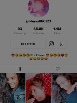 A post by @bhanu880123 on TikTok caption: 🙈🙈🙈💐💐today i started my tik tok 💐💐💐😜👈plz support mee #bhanu880123