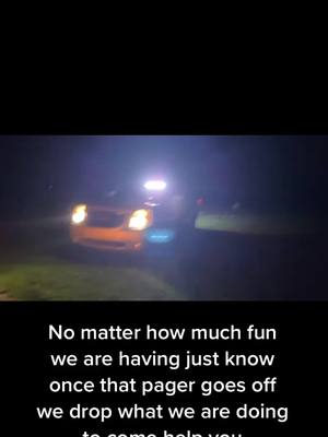 A post by @kolby_belcher_31 on TikTok caption: POV of me leaving a bonfire for a call for help #povs #gmc #fyp #vollyfirefighter