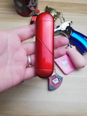 A post by @li_foru on TikTok caption: This is a heart-shaped collapsible gas-electric dual-use lighter. It can be used for both USB charging and inflation. Very cool, do you like it?