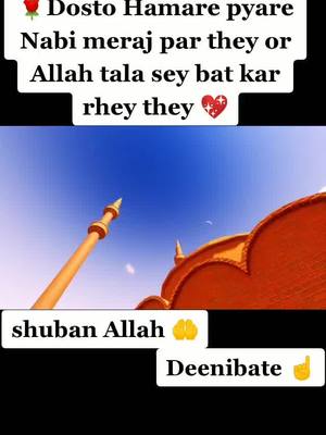 A post by @ayanbaba4088 on TikTok caption: Dosto hamare pyare nabi meraj par they#islamic_knowledge #islamic_video #allah_is_one #muhammadsaw #deenibate #hidayat #amal_karna #urdu #duet