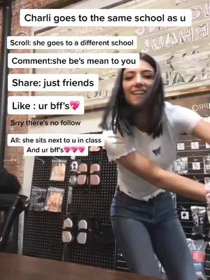 A post by @charli_queen281 on TikTok caption: #bffs #charlidamelio #fyp #foryoupage