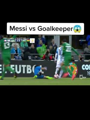 A post by @motivationvideos_05 on TikTok caption: Messi vs Goalkeeper 😱 #foryou #foryoupage #messi #goalkeeper #football #match #argentina #virall