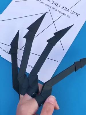 A post by @origami_mylove on TikTok caption: Let us make a Wolverine’s paws. #NicerToMe #origami #fyp #DIY #magicmoment #xyzbca #wolverine #paw