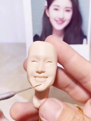 A post by @alandiy on TikTok caption: handmade clay figure😄 #craft #handmade #crafts #DIY #foryou