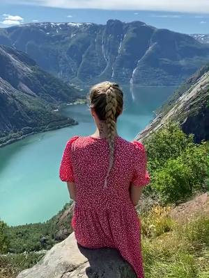 A post by @mariestokka on TikTok caption: Norway is paradise 🥰🇳🇴 #norway #norge #paradise #tiktoknorge #tiktoknorway #foryou #fyp #trending #norwaynature #blondegirl #blondegirls #blonde