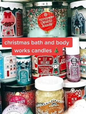 A post by @tis.the.sznn on TikTok caption: which is your favorite? 150 days till christmas!! ❤️💚 #fyp #fypシ #christmas #christmascountdown #candles #bathandbodyworks #wintertime