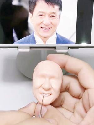 A post by @alandiy on TikTok caption: Clay Figure of Jackie Chan #handmade #craft #crafts #foryou #fyp