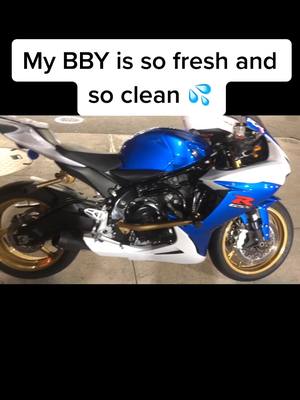 A post by @foxyyladyy_ on TikTok caption: #sofresh #soclean #BeautyTutorial #bikelife#suzuki #gsxr #750 #fyp #foryou #foryoupage #support #mygirl #life #mybaby #rideordie